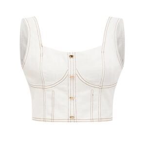 Miss Rosier Brielle Denim top size small